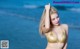 Atittaya Chaiyasing beauty poses hot on the beach with a yellow bikini (41 photos) P22 No.62b41b